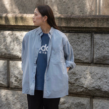 画像をギャラリービューアに読み込む, PAPERSKY × TARPtoTARP "HIKE&CAMP" CAVE Typewriter Big Shirt