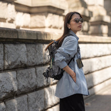 画像をギャラリービューアに読み込む, PAPERSKY × TARPtoTARP "HIKE&CAMP" CAVE Typewriter Big Shirt