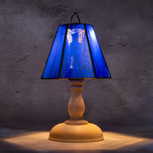 画像をギャラリービューアに読み込む, Lampup × TARPtoTARP "GLASS SHADE & WOOD STAND set TARPtoTARP YKM ブルー ver."