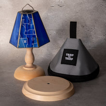 画像をギャラリービューアに読み込む, Lampup × TARPtoTARP "GLASS SHADE & WOOD STAND set TARPtoTARP YKM ブルー ver."