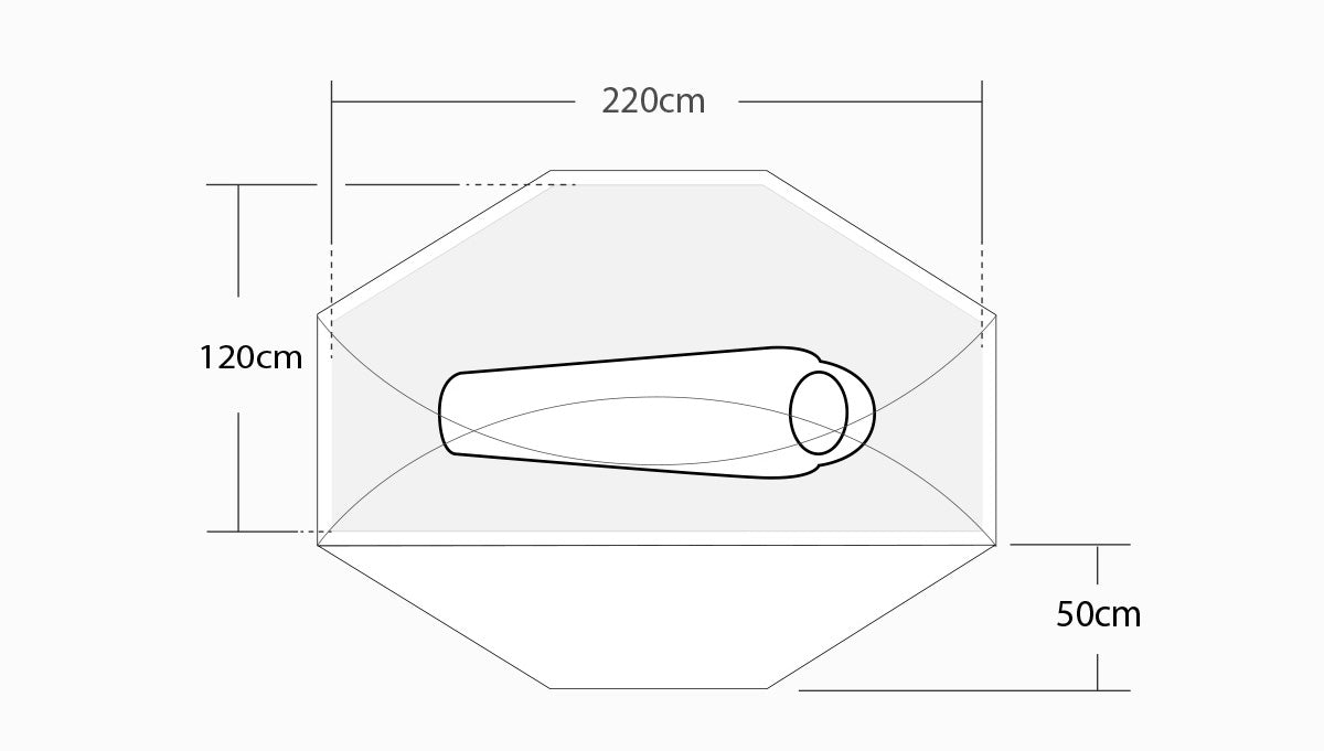 Lightrock 1p Footprint / Purple用 (Black) – LOG