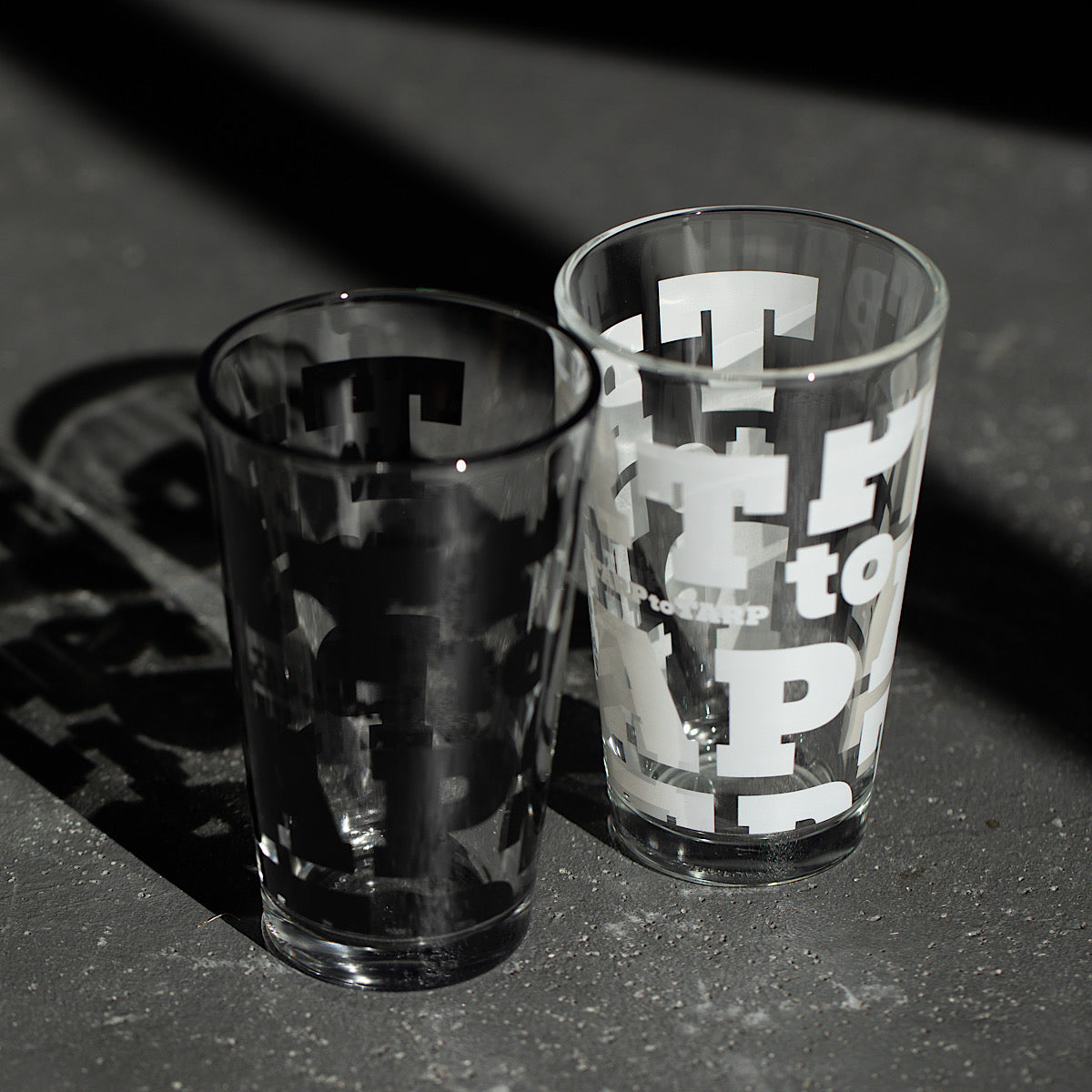 TARP GLASS タープグラス ブラック、ホワイト、サクラ 3個セット 