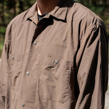 画像をギャラリービューアに読み込む, LONG SLEEVE OPEN COLLAR SHIRTS LOG別注　DARK BROWN

