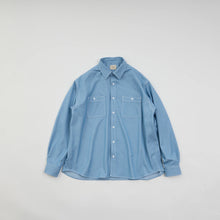 画像をギャラリービューアに読み込む, Poly Rayon Denim Work Shirt
