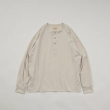 画像をギャラリービューアに読み込む, Polyester Henley Neck L/S T-shirt
