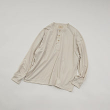 画像をギャラリービューアに読み込む, Polyester Henley Neck L/S T-shirt
