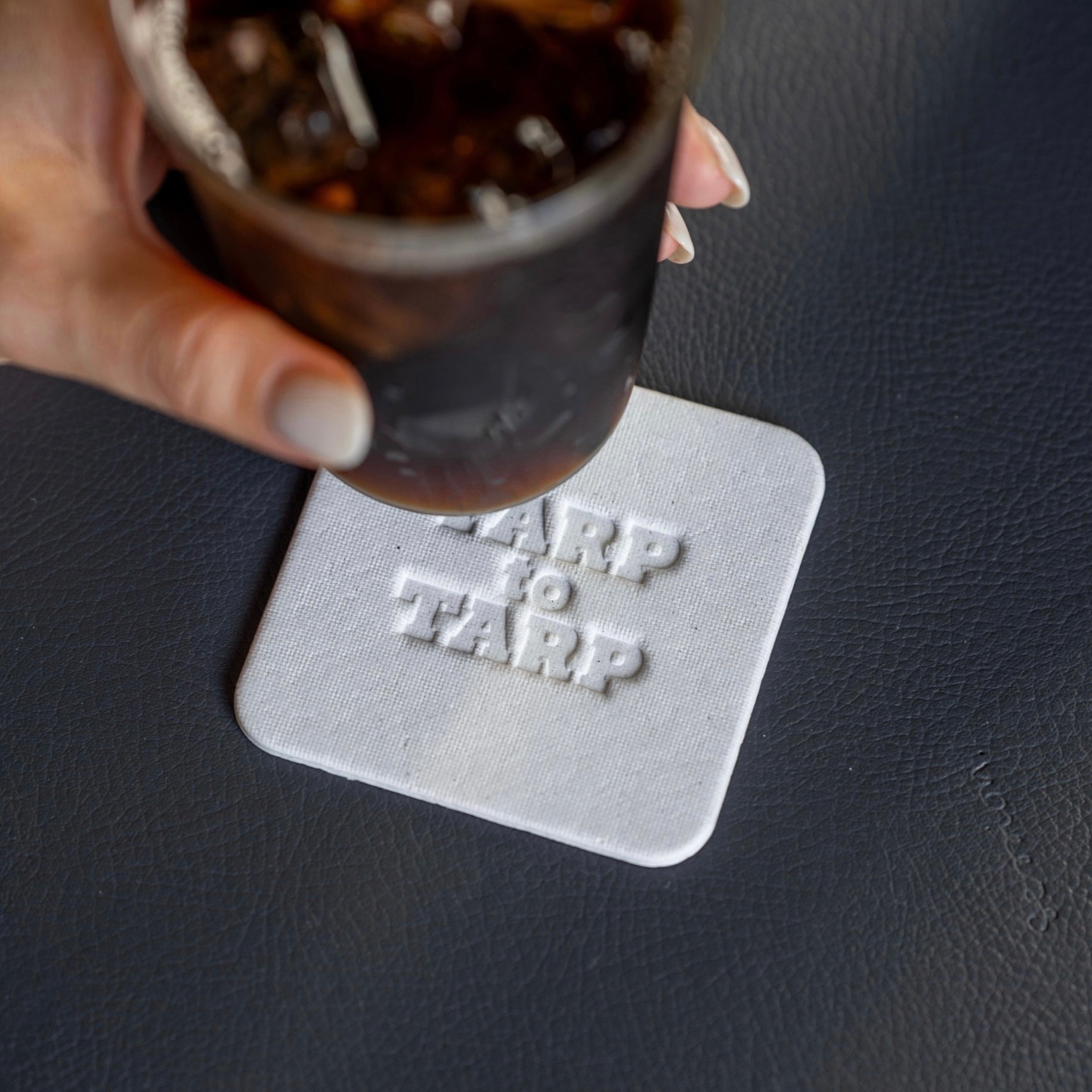 TARP COASTER 3枚セット – LOG
