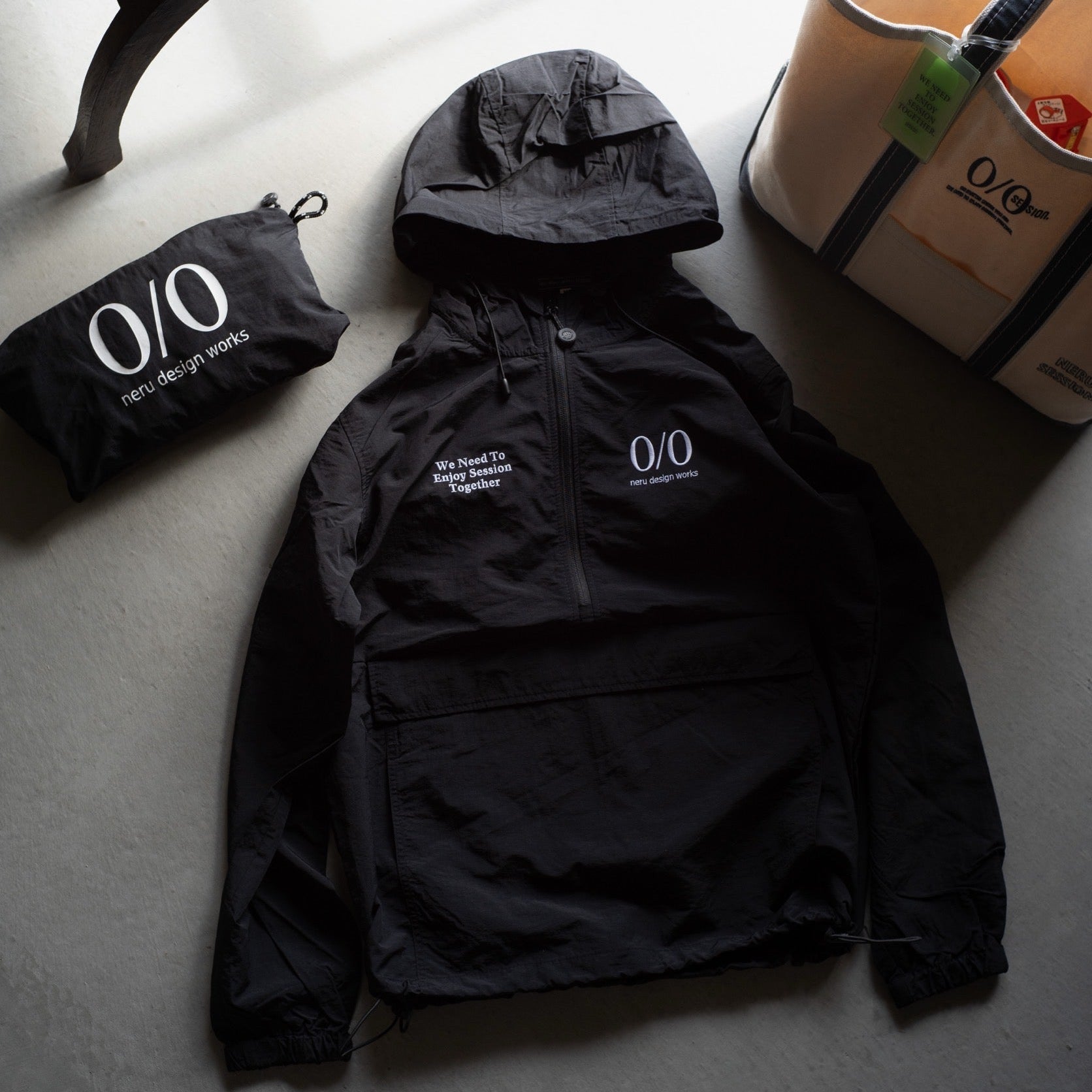アノラックパーカー session neru design works 受注商品＞session×neru design worksアノラックパーカー – LOG