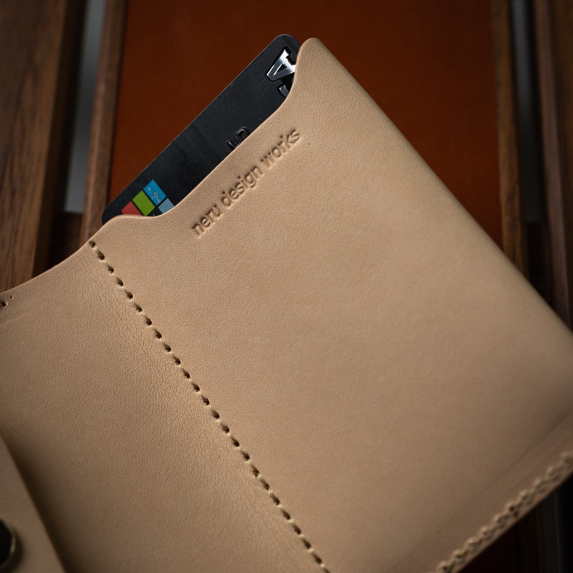 Leather mini wallet – LOG