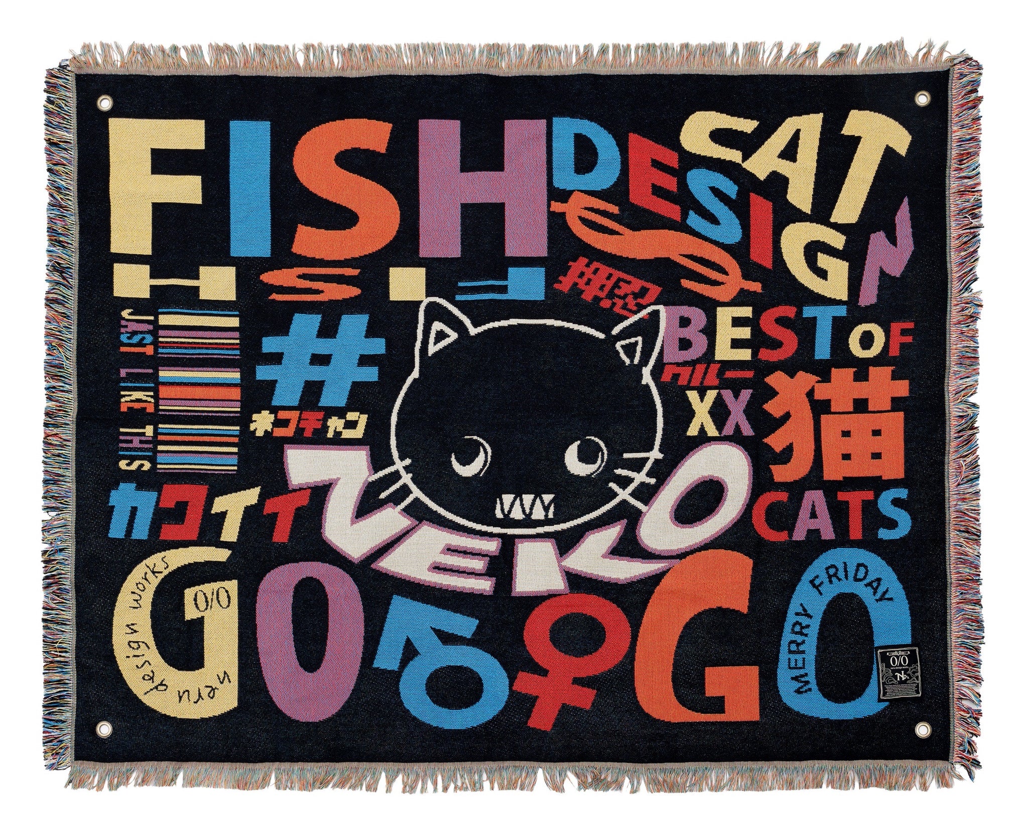 neru design works merry fri ブランケット neco 受注商品】MerryFriday ×neru design worksラグ – LOG