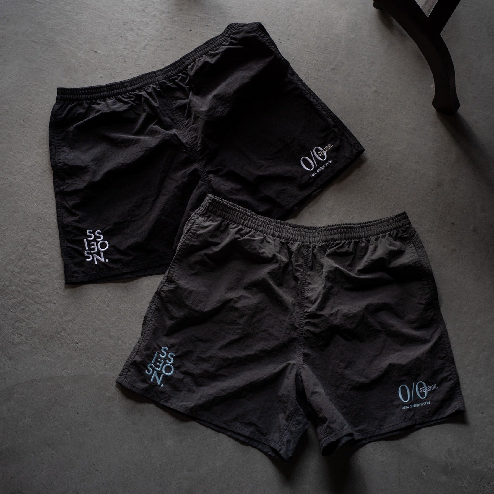 neru design works session バング ブラック 受注商品＞session×neru design works Nylon Half pants – LOG