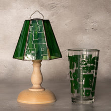 画像をギャラリービューアに読み込む, Lampup × TARPtoTARP "GLASS SHADE &amp; WOOD STAND set TARPtoTARP OSA グリーン ver."
