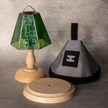 画像をギャラリービューアに読み込む, Lampup × TARPtoTARP "GLASS SHADE &amp; WOOD STAND set TARPtoTARP OSA グリーン ver."
