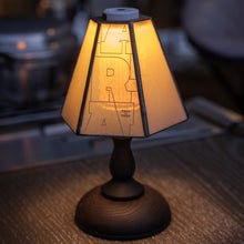 画像をギャラリービューアに読み込む, 【おひとり様1点まで】GLASS SHADE &amp; WOOD STAND set　TARPtoTARP ver.　/ Light Gray
