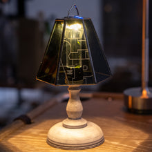 画像をギャラリービューアに読み込む, 【おひとり様1点まで】GLASS SHADE &amp; WOOD STAND set　TARPtoTARP ver./ Dark Gray
