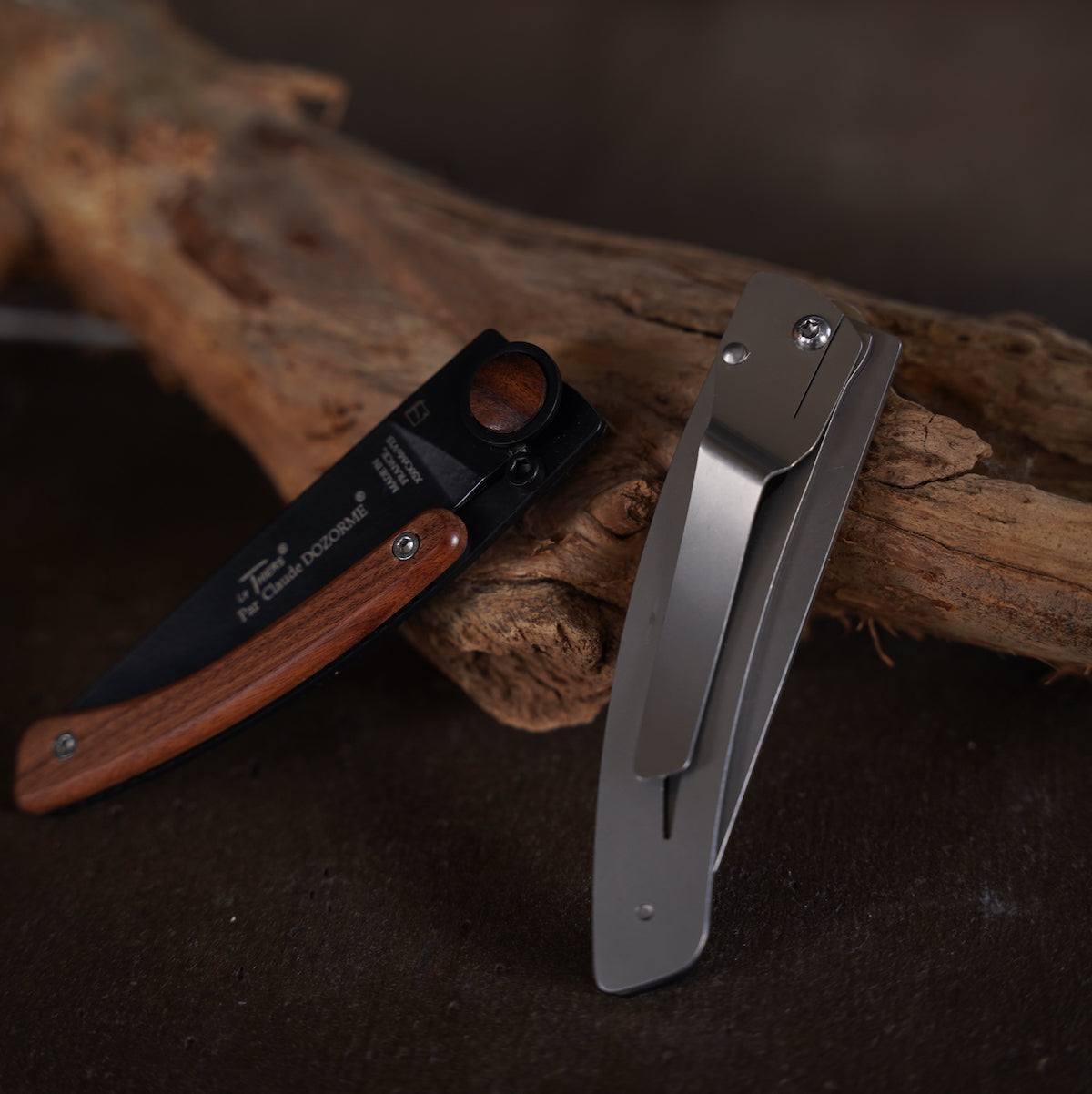 CLAUDE DOZORME POCKET KNIFE Rosewood Black – LOG