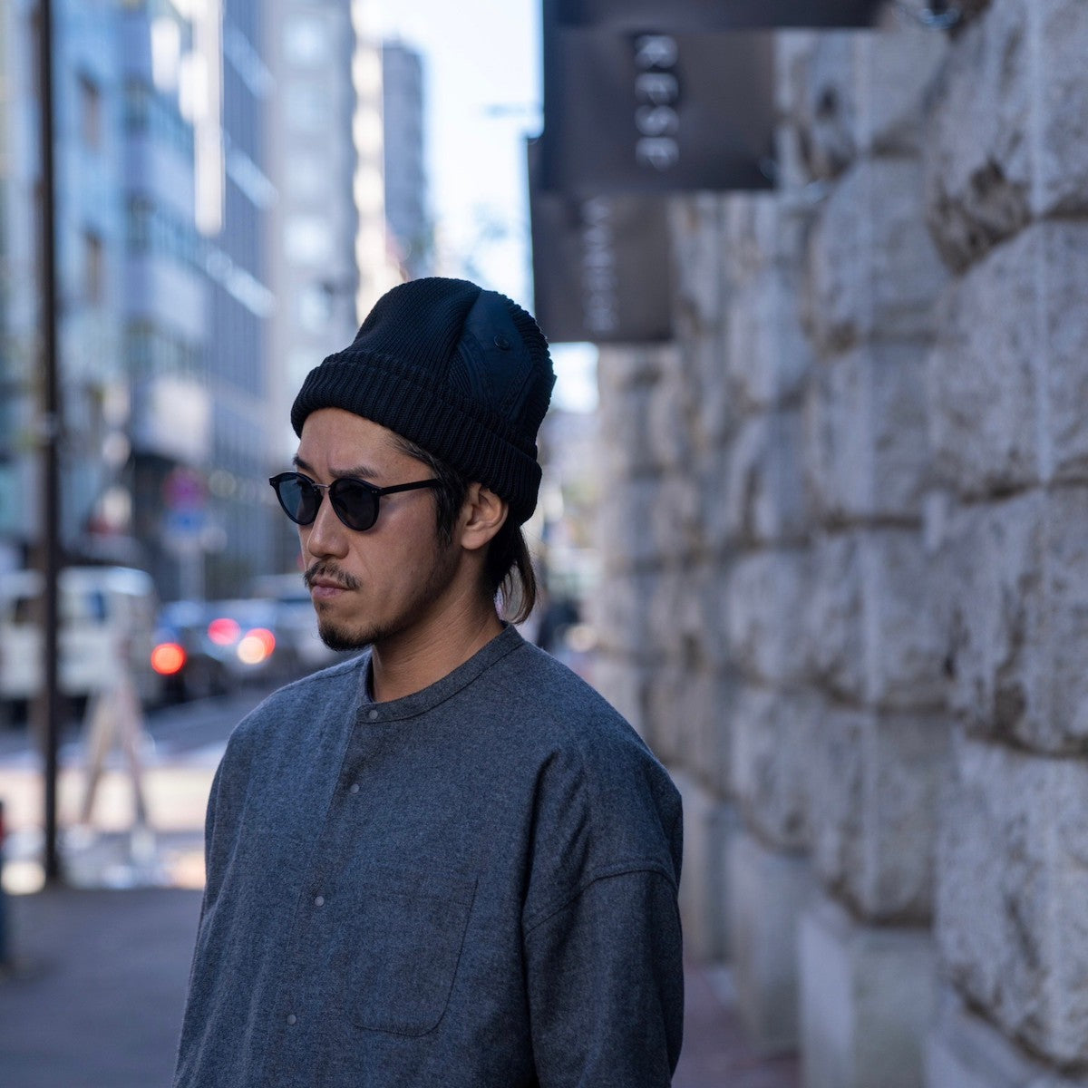 TARPtoTARP × AWT コラボ W/L Dual beanie – LOG