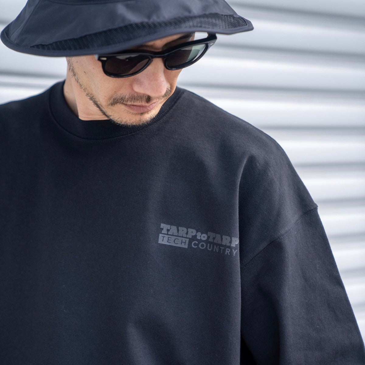 TARPtoTARP × TECH COUNTRY Over Size L/S T-Shirts - LIGHT FORCE® ver. -