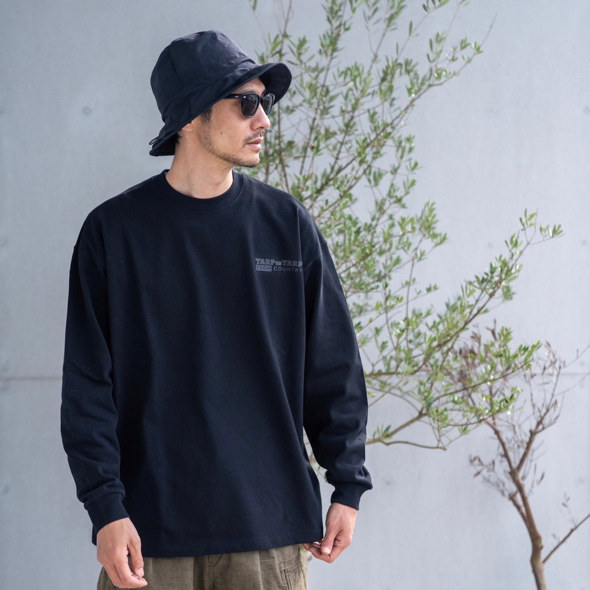 TARPtoTARP × TECH COUNTRY Over Size L/S T-Shirts - LIGHT FORCE® ver. -