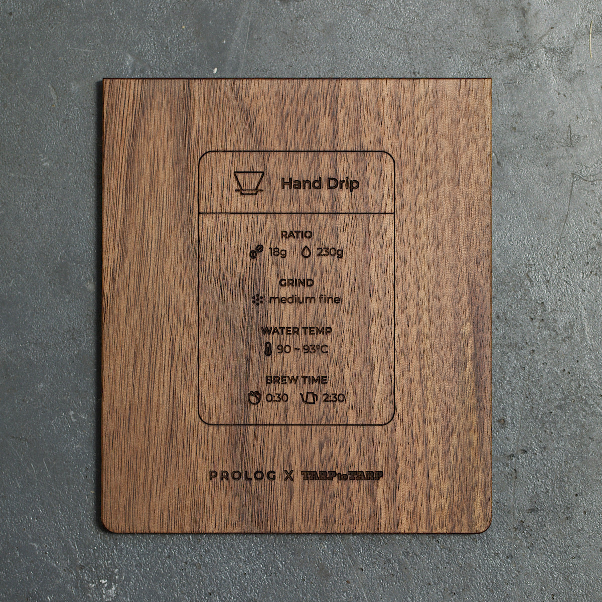 【お一人様2点まで】Wood Reminder / PROLOG x TARPtoTARP Wネームモデル